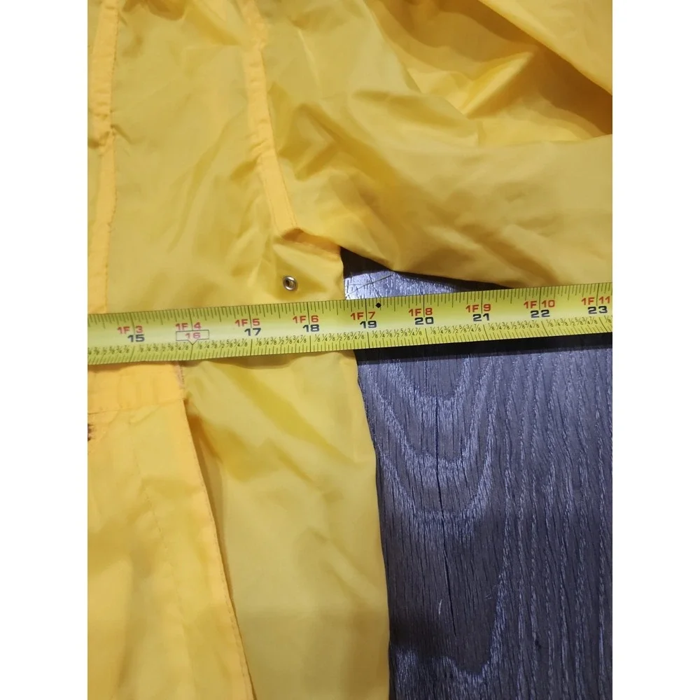Vintage Land's End Yellow Windbreaker‎ Unisex XS Packable Anorak Jacket Pullover